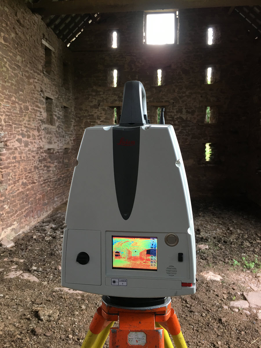 Laser Scanning inside a bubuilding